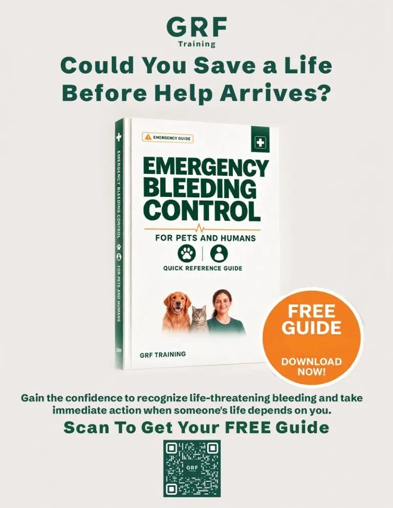 Ad for the free bleeding control guide