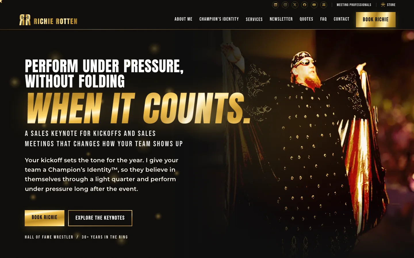 The sales keynote page on richierotten.com